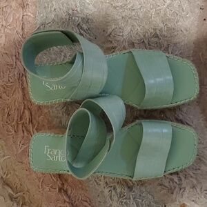 - Franco Sarto  Platform Sandal sage green sz 10 NWOT
